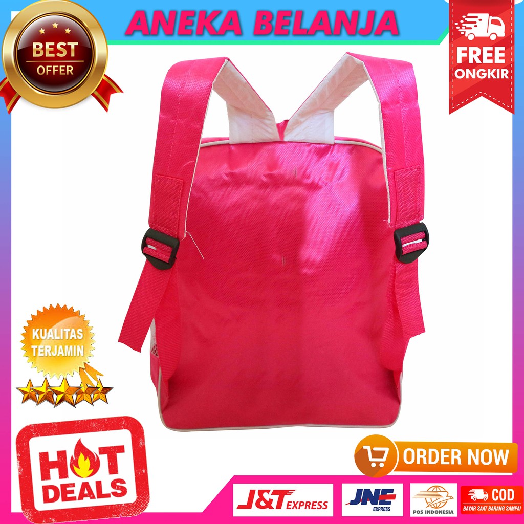 Tas Ransel Keplek LOL Pink Berkualitas Lucu Kekinian Fashionable Murah Tas Sekolah Khusus Anak Cewek