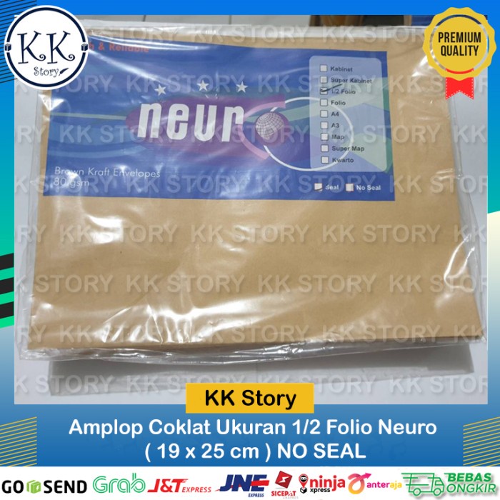

Gilaa!!! Amplop Coklat Ukuran 1/2 Folio Neuro ( 19 X 25 Cm ) No Seal Murah