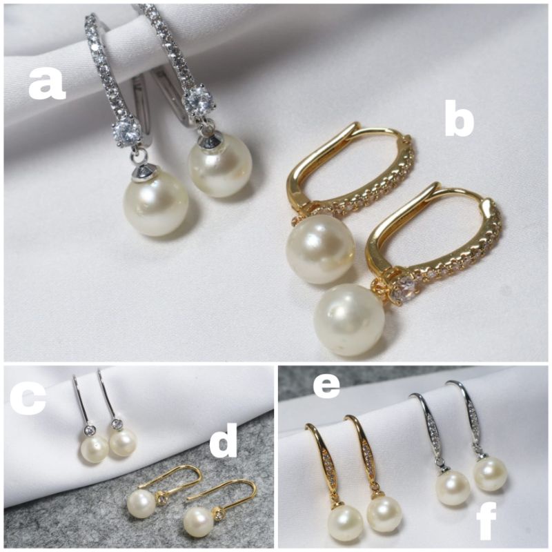 Anting mutiara laut|Anting mutiara lombok|Anting mutiara laut asli|Anting mutiara laut bersertifikat