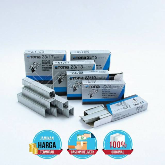 HARGA PABRIK! Etona Isi Staples Tembak Angin 416J / 416 J / Lebar 4mm x Panjang 16mm. PRODUK LOKAL!