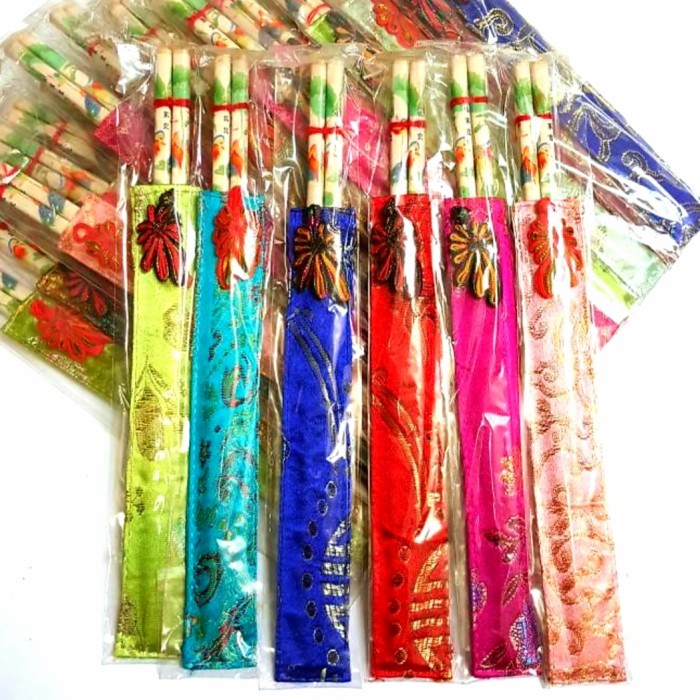 Sumpit Set Fu Hoki Imlek Kado Souvenir Murah Sarung Chopstik Oriental Harga Grosir Termurah