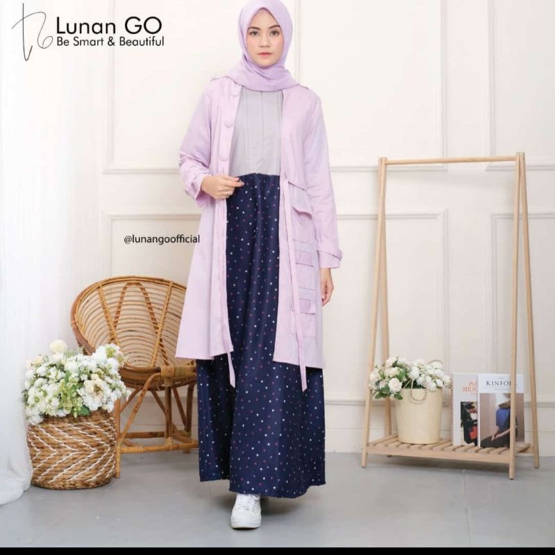 dress lunan go ori remaja premium