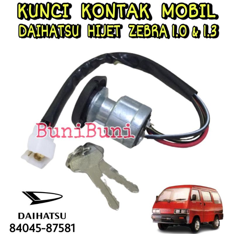 Kunci Kontak Mobil ZEBRA / Starter Switch Mobil Hijet ZEBRA 1.0 S88 &amp; 1.3 S89