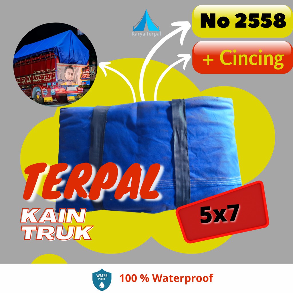 TERPAL TRUK KAIN KANVAS 5x7