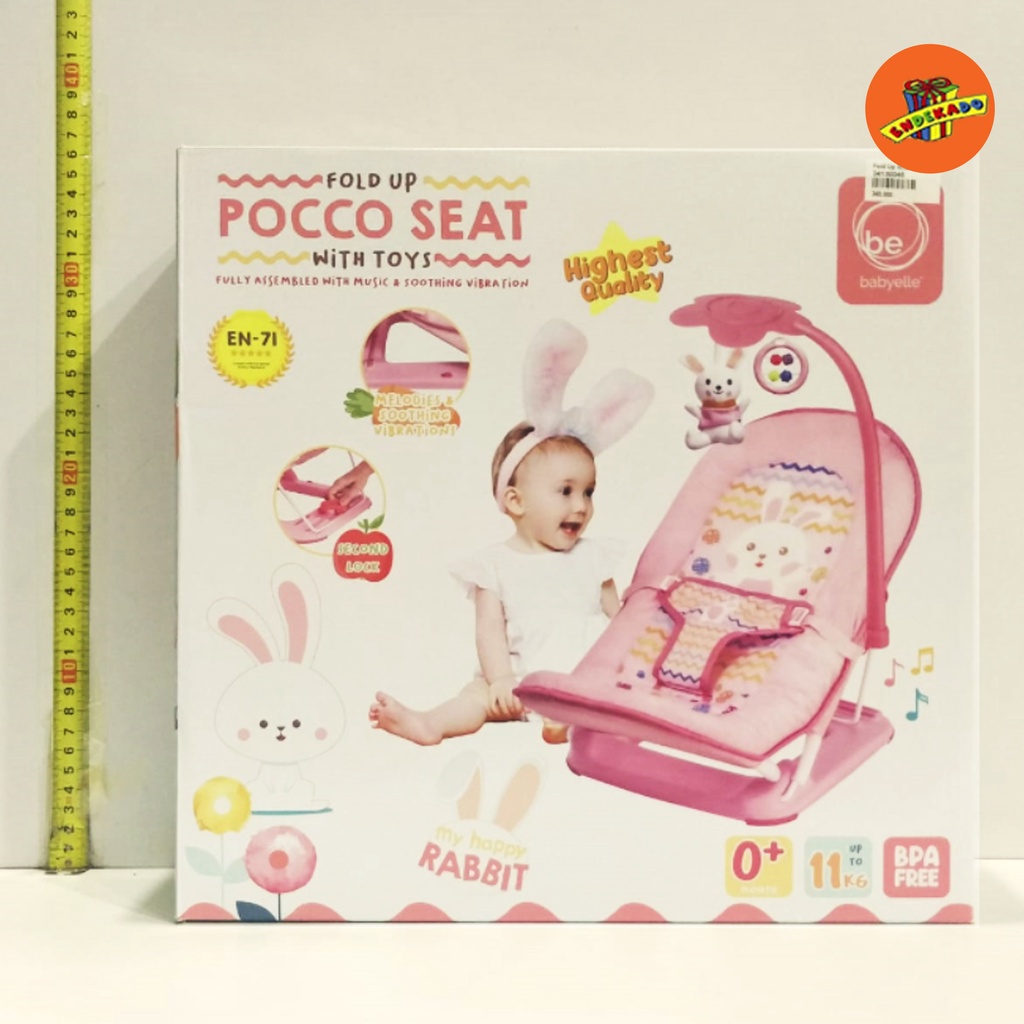 BABYELLE FOLD UP POCCO SEAT WITH  TOYS - Bouncher Bayi