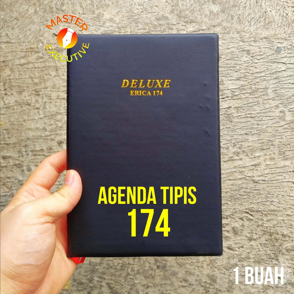 Erica Agenda Deluxe Tipis 174 Hitam Black / Planner