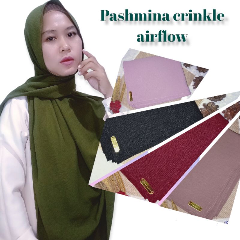 PASHMINA CRINKLE AIRFLOW PASHMINA CRINKLE PASHMINA SHAWL