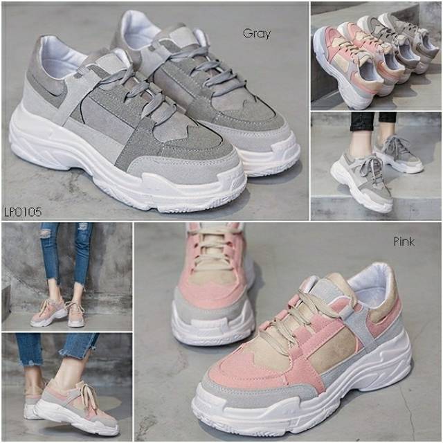 SEPATU SPORT IMPORT WANITA L105 SEPATU SENAM JALAN ZUMBA