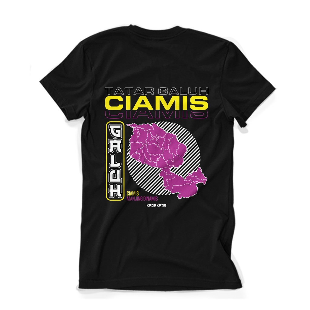 KAOS KAGE | Kaos CIAMIS TATAR GALUH 100 % Cotton Combed 30s Cewek Cowok Unisex Tees Terbaru Keren / 