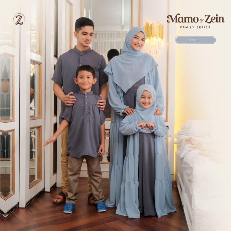 MAMO ZEIN Ied Series Sarimbit Family Set 2022 Seragam Lebaran ZALONA