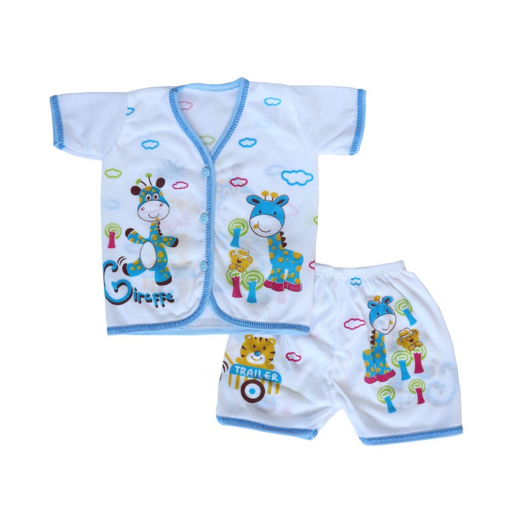 3 Setelan Baju Bayi Newborn Kattun
