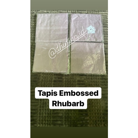As Is Buttonscarves Tapis Embossed Rhubarb