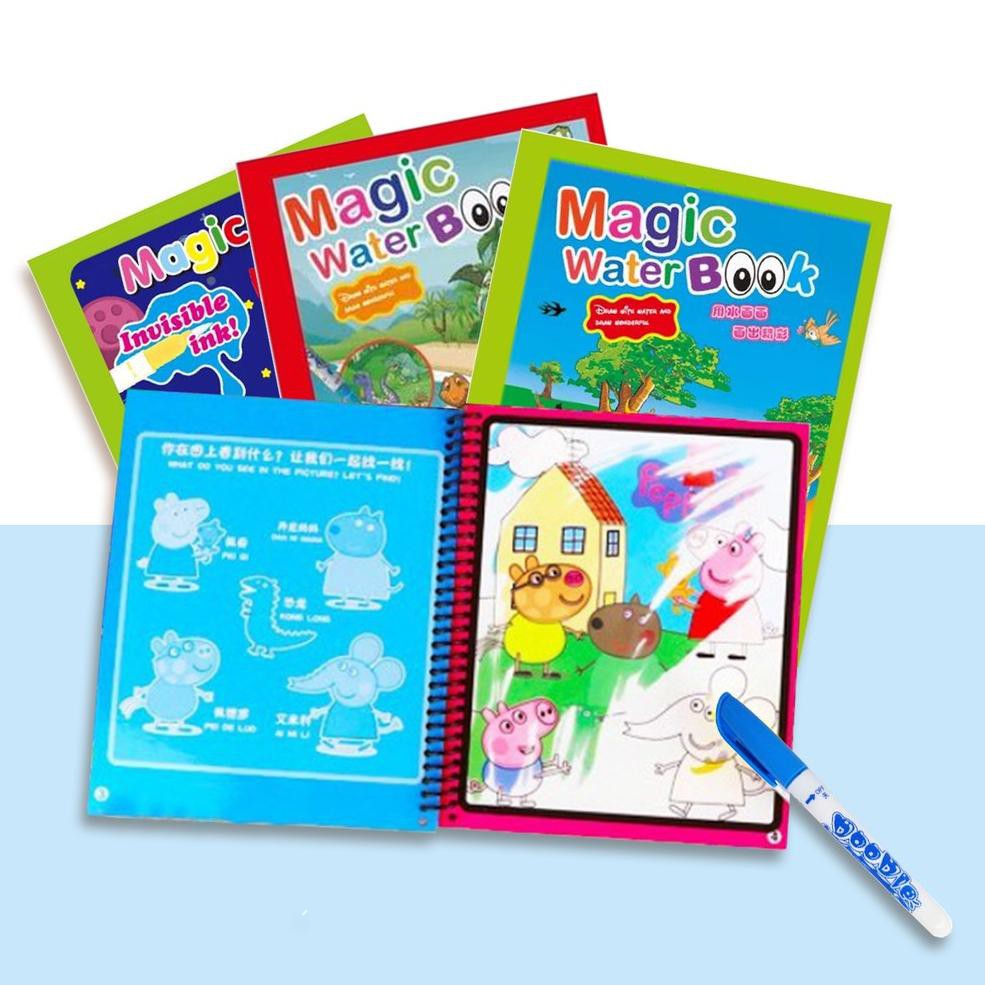 

xO5Code Magic Water Coloring Book/Buku Mewarnai Anak Spidol Air/Invisible Ink(W4F2) (terlaris)