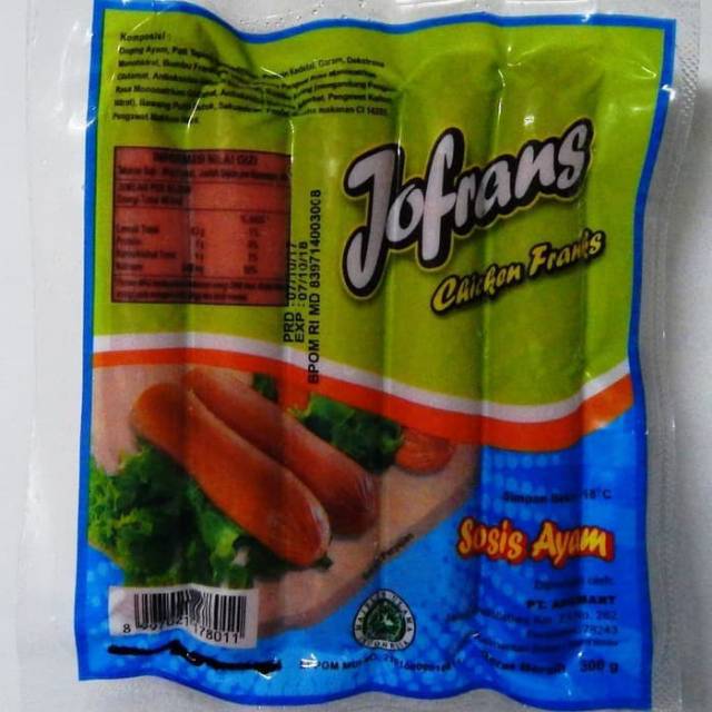 Jual Jofrans Sosis Ayam S Gr Shopee Indonesia