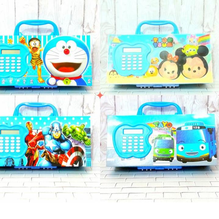 

[KODE PRODUK P0GMI6067] Tempat Pensil Kode Kunci 3 Susun ada Kalkulator LOL Pony Hello kitty Tayo tsum2