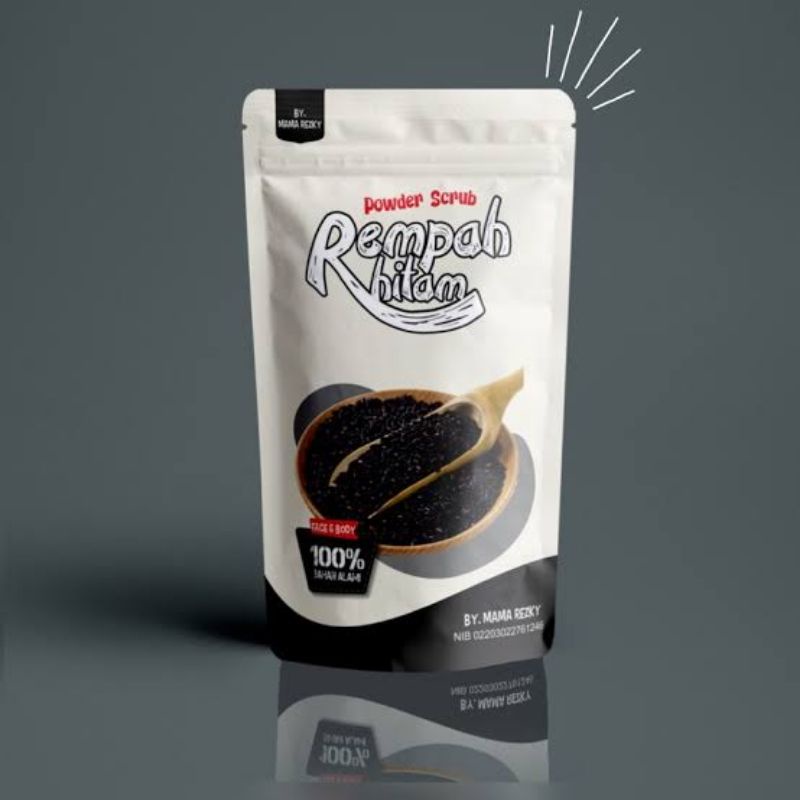 ( TERLARIS) masker rempah hitam FACE &amp; BODY 90gr masker alami rempah kayu Bangkal by mama rezky, lulur rempah kayu bangkal hitam, lulur rempah tradisional khas bugis, lulur rempah pemutih badan, scrub pemutih badan, lulur bangkal