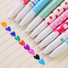 

Pulpen Set 10 pcs Colorful Pena Warna Warni