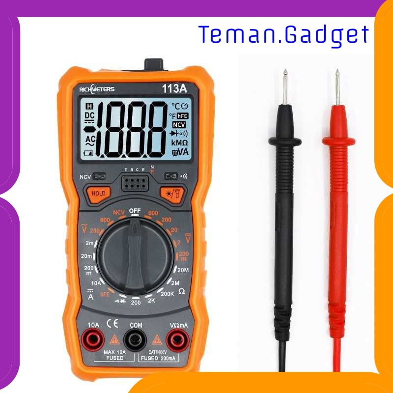 TG-DE307 RICHMETERS Pocket Size Digital Multimeter AC/DC Voltage Tester -RM113A