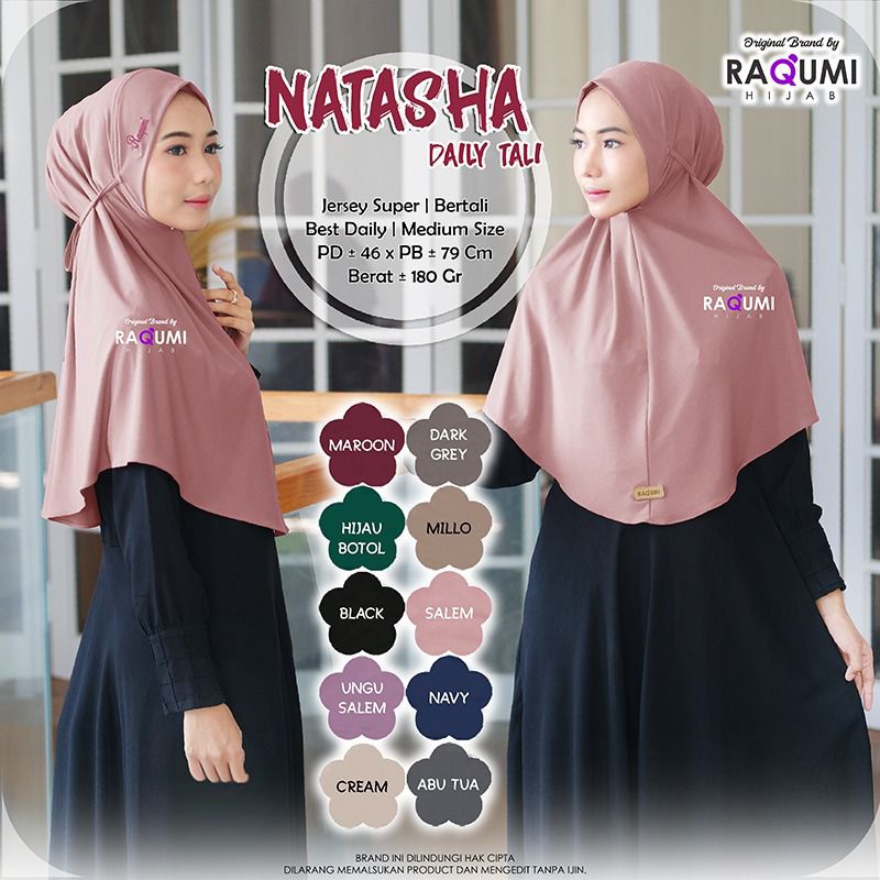 Natasha Daily Tali Original Raqumi Hijab