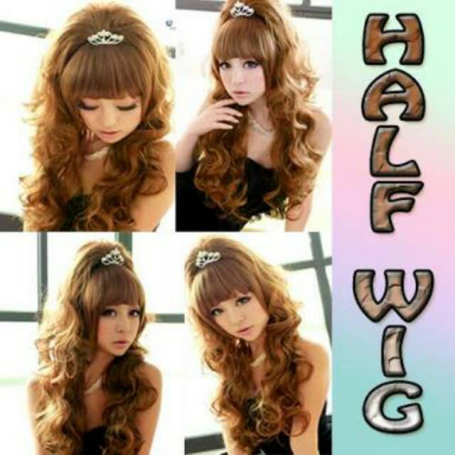 Halfwig panjang curly / lurus (vhjkt)