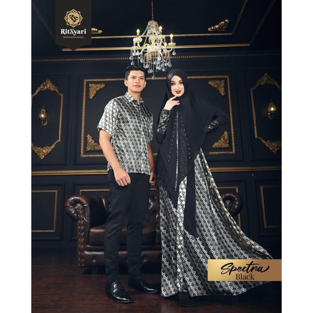 [RITZ SYAR'I] GAMIS SYARI TERBARU / DRESS SET COUPLE / FAMILY " SPECTRA" By Ritz Syari