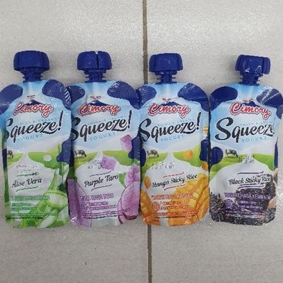 

Cimory SQUEEZE Yogurt rasa TARO / ALOE VERA/MANGO /STICKY RICE 120ml