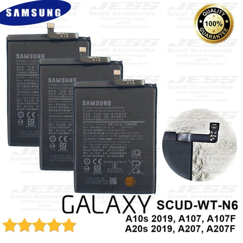 Baterai Battery Original Samsung Galaxy A21 &amp; A215 &amp; SM-A215U &amp; A20S &amp; A207 &amp; SM-A207F &amp; A10S &amp; A107 &amp; SM-A107F Kode Batre SCUD-WT-N6