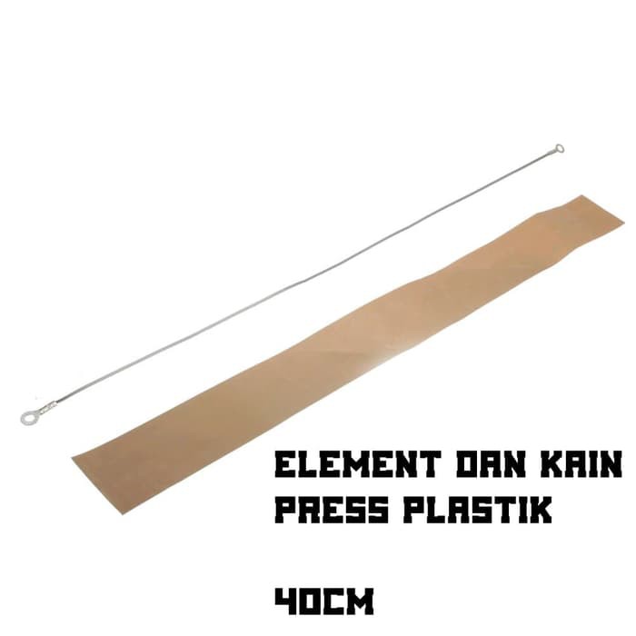 Elemen 40Cm Pemanas Mesin Press Plastik Impuls Sealer