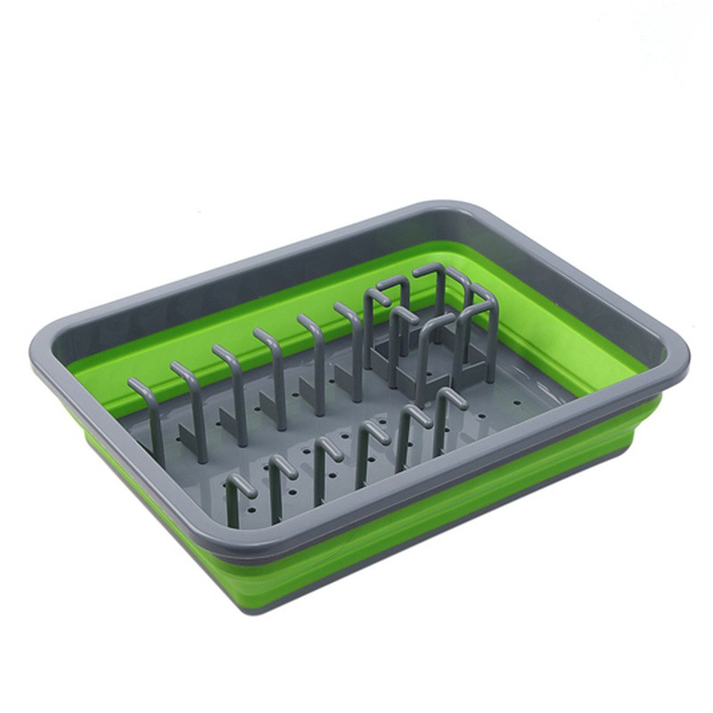 AsyPets Rak Pengering Dapur Piring Gelas Foldable Collapsible Drainer