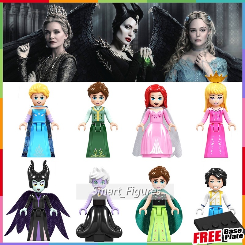 Disney Mainan Action Figure Mini Karakter Anna / Anna / Elsa / Anna / Ariel / Aurora / Maleficent Ursula / Anna / Fairy Tales F018-25