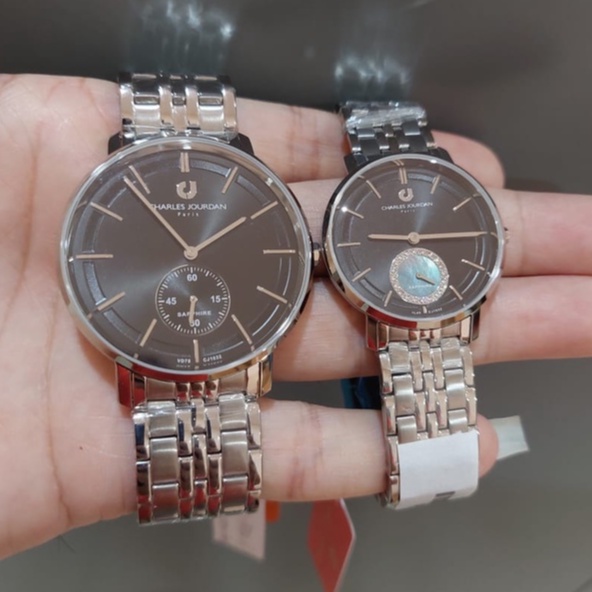 JAM CHARLES JOURDAN CJ1032-1332 & CJ1032-2332 SEPASANG ORIGINAL ORI