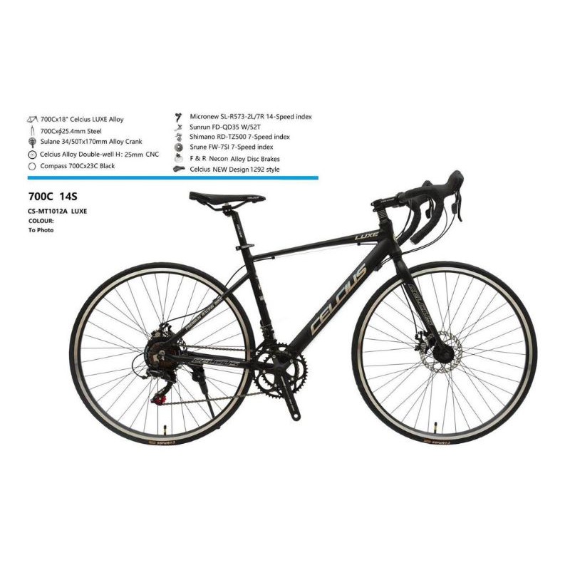 Roadbike Celcius Luxe Alloy Brifter