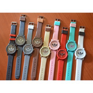 JAM TANGAN SPORT WANITA/PRIA ADIDAS RUBBER/KARET