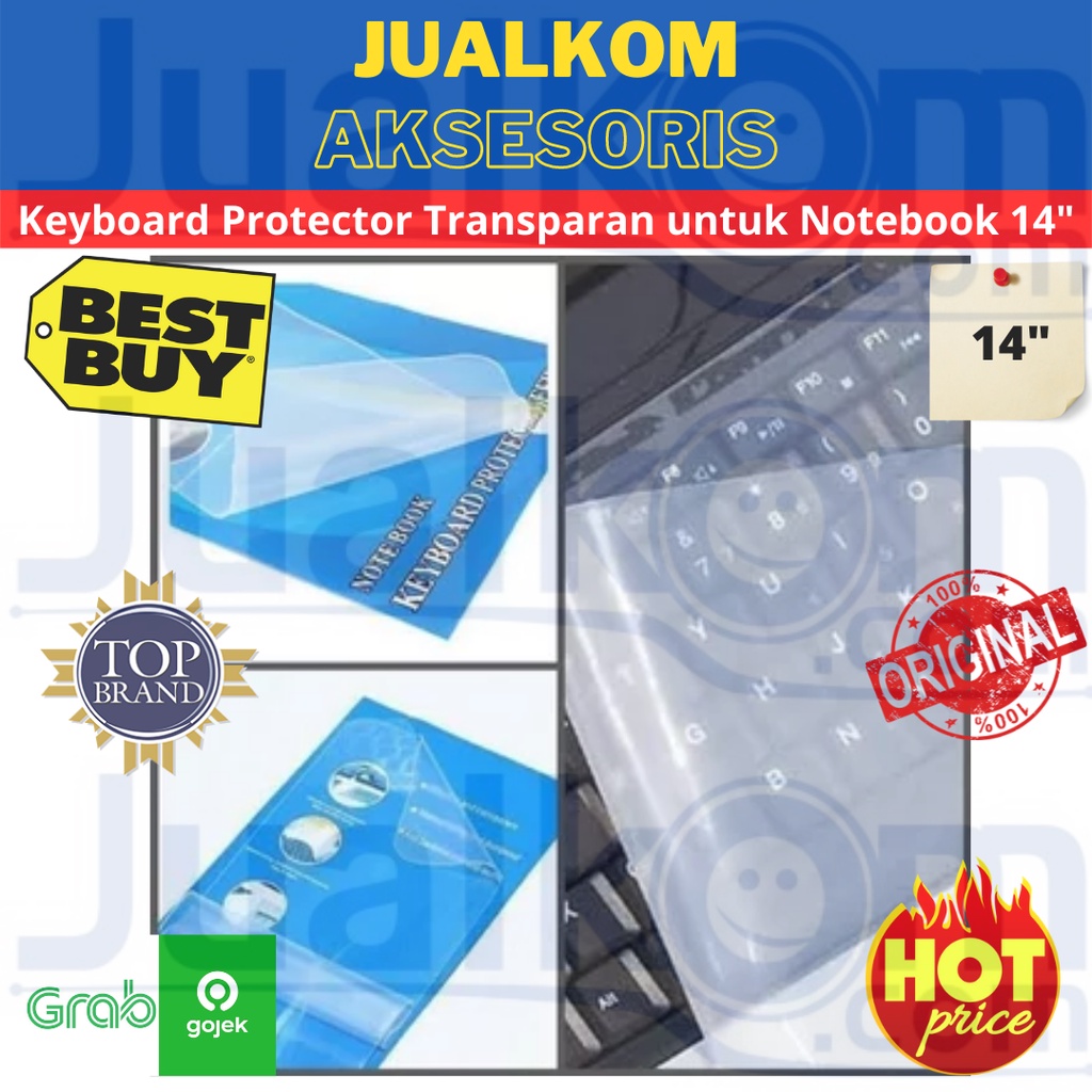 Keyboard Protector Transparan untuk Notebook 14&quot;