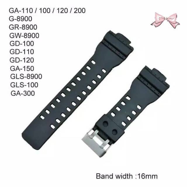 Strap Tali Jam Casio G-shock GA-100 GA-100C GAC-100 GD-100MS GD-100 Free Pen