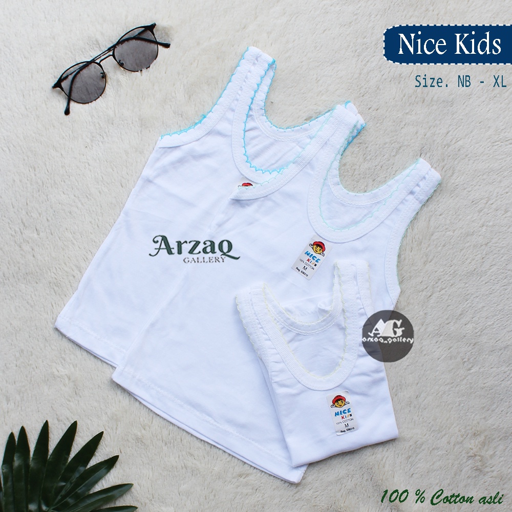 Grosir [ 1 losin - 6 Pcs  ] SINGLET NICE KIDS | kaos dalam nice kids | singlet anak