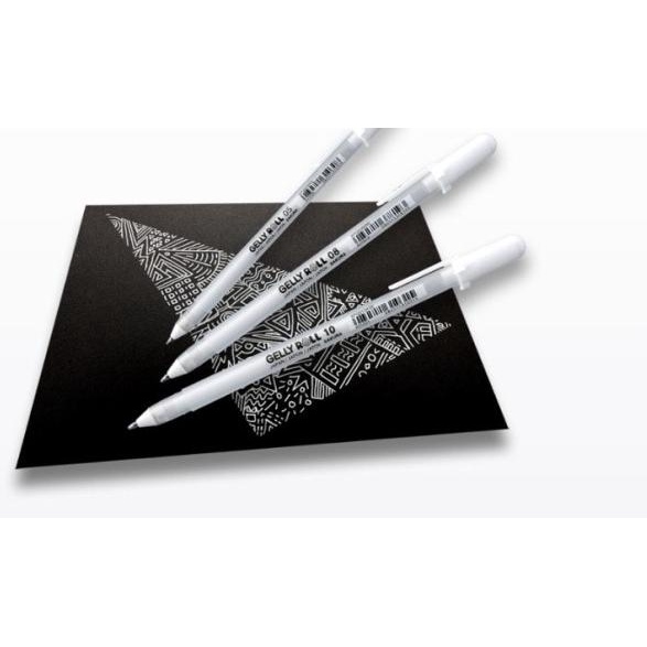 

♣ Sakura Gelly Roll Ink Pen White Set 3 (White Pen) ۝