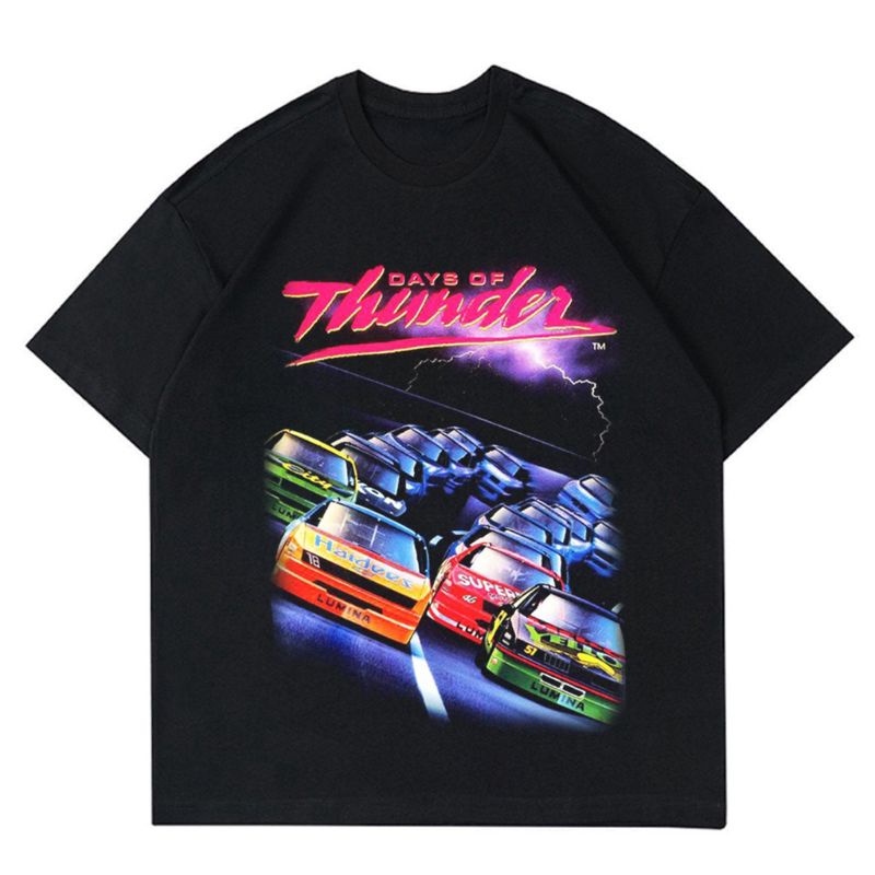 KAOS NASCAR RACING THUNDER | TSHIRT VINTAGE NASCAR RACING 90S | KAOS VINTAGE HITAM