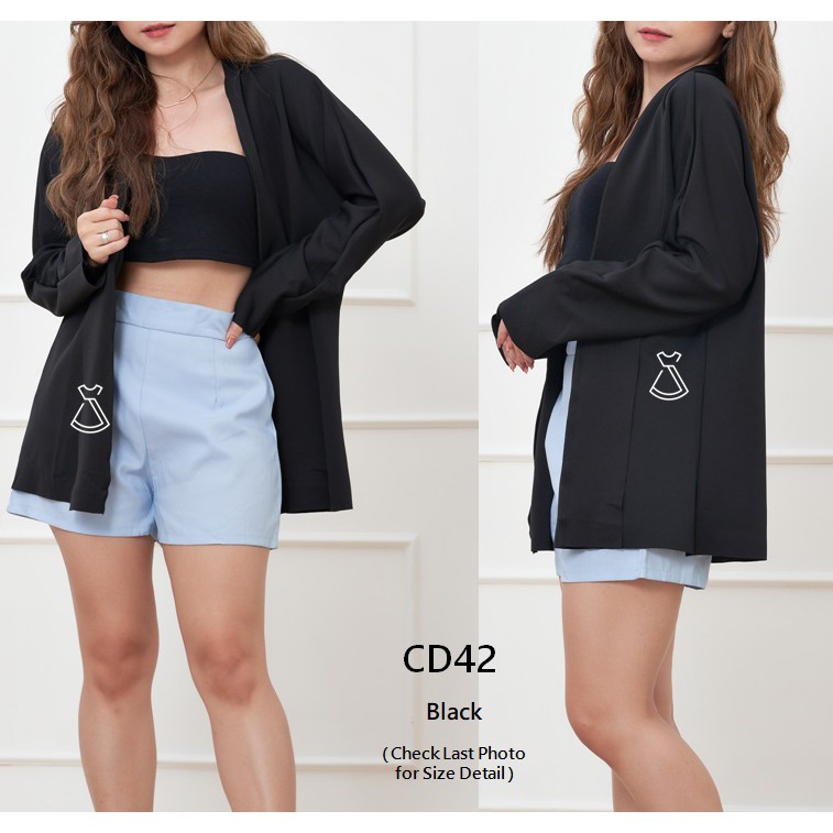 CD42 - Outer Cardigan Scuba Wanita