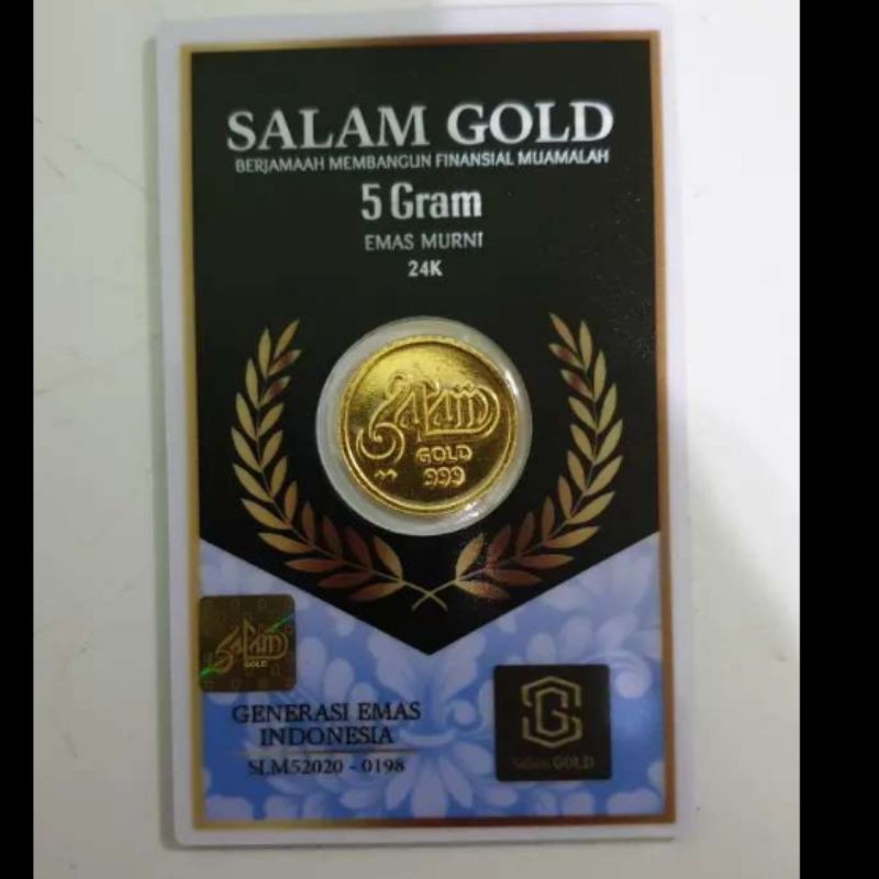 LM Koin Emas 24 karat Salam Gold 5 gram bukan minigold emas mini