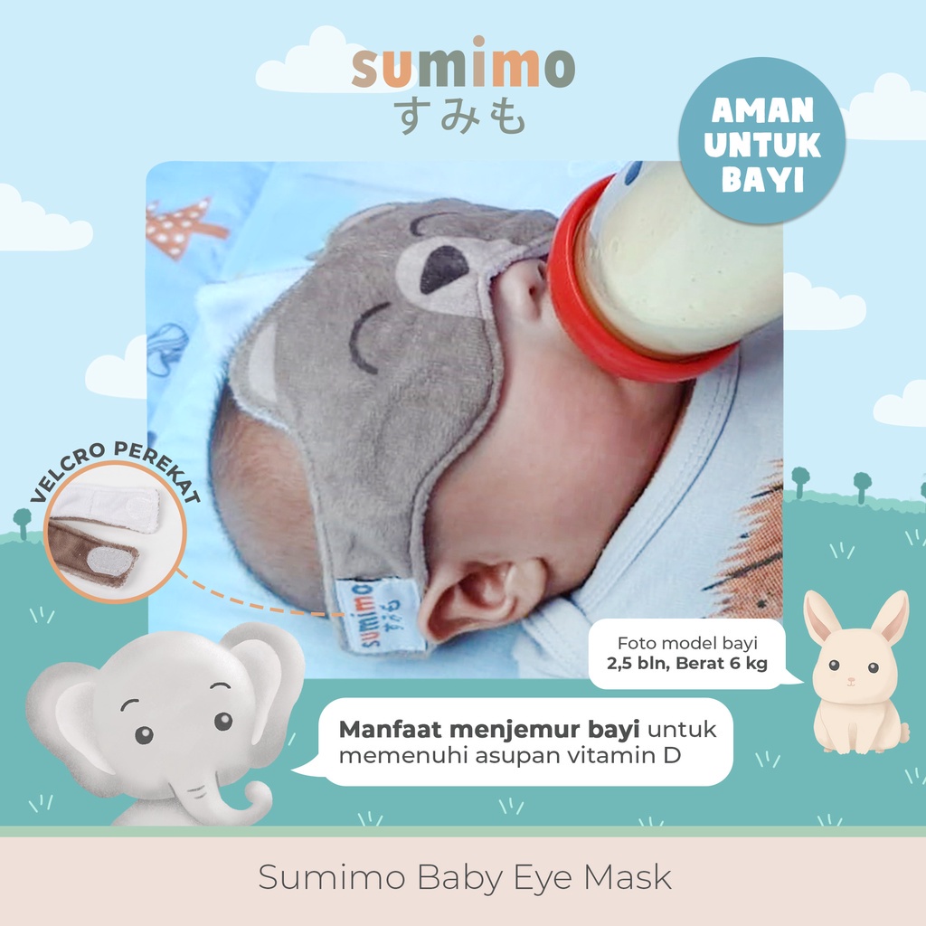 Sumimo Baby Eye Mask Penutup Pelindung Mata Bayi Berjemur