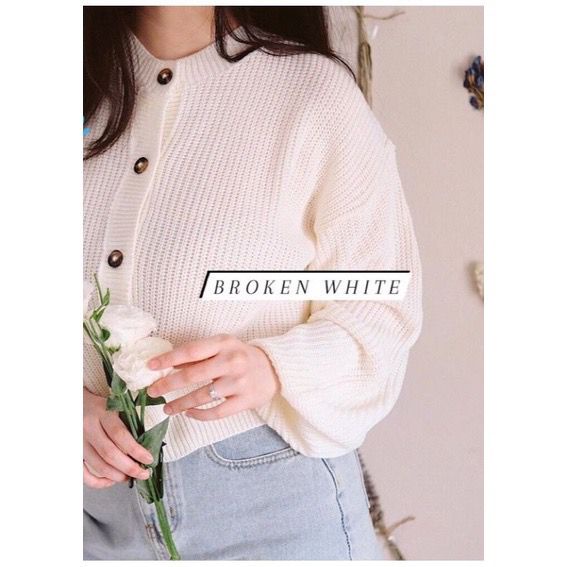 Belleza Outletbaju rajut Cardigan rajut atasan wanita Ellie