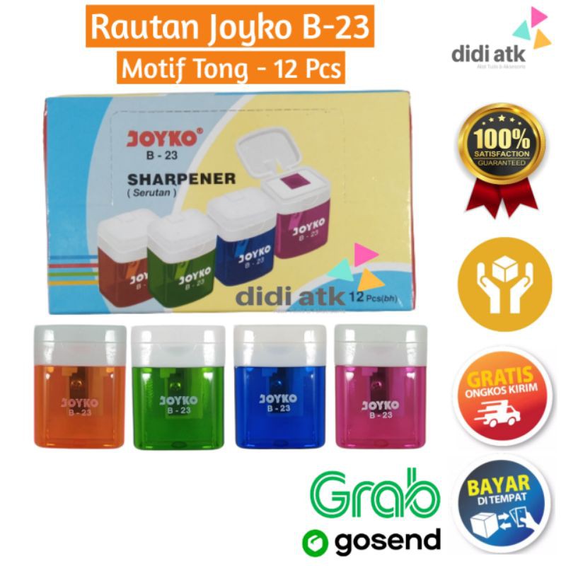 

Ruatan Joyko B-23 / Serutan Tong Sampah / Sharpner 12 Pcs