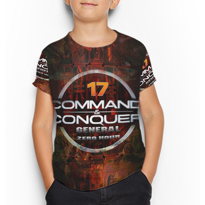 Command and Conquer Generals Zero Hour Kaos Anak Umur 3 s/d 10 Tahun Tshirt Fullprint Polyester