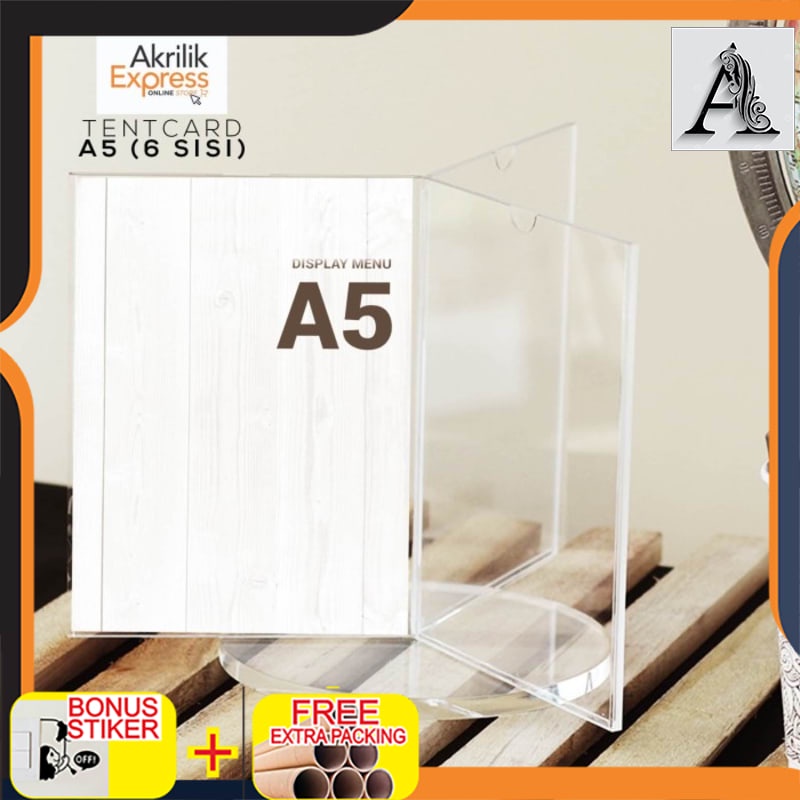 

Promo tentcard putar / tentcard 6 sisi / display menu j4