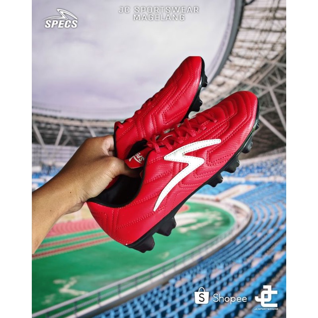 Sepatu Bola Specs Tycon FG - Emperor Red/White