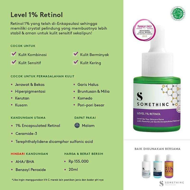 SOMETHINC LEVEL 1% RETINOL 20ml