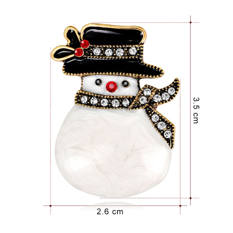 Siy Bros Pin Bentuk Snowman Nataltahun Baru Antik Untuk Aksesoris Fashion Wanita