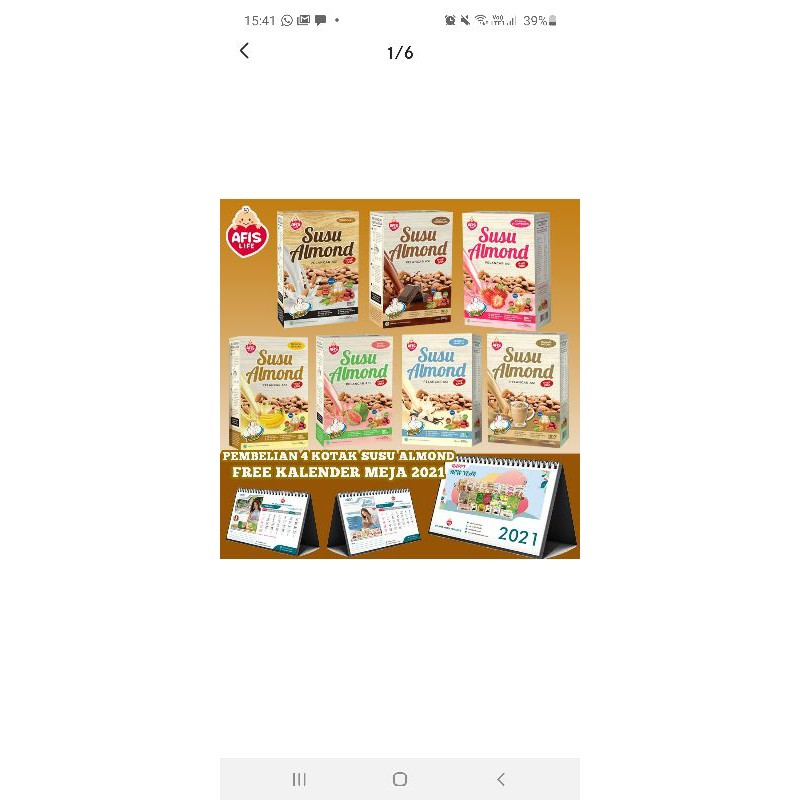 SUSU ALMOND BUBUK AFIS