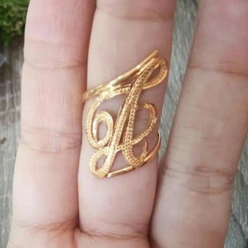 CINCIN NAMA LAPIS EMAS / CINCIN INISIAL BISA REQUES NAMA & UKURAN